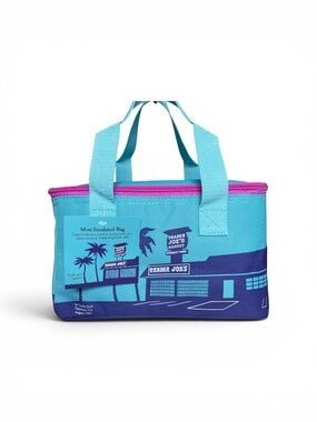 Trader Joe's Blue Purple Mini Insulated Tote Lunch Bag
